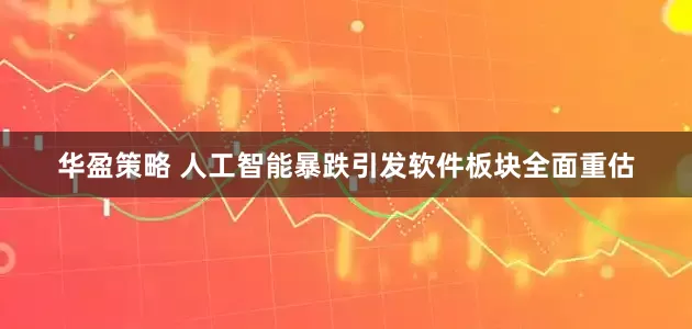 华盈策略 人工智能暴跌引发软件板块全面重估